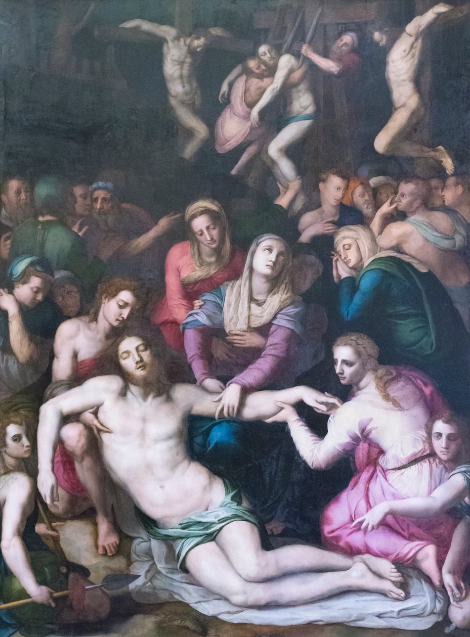基督的沉积 作者 Agnolo Bronzino