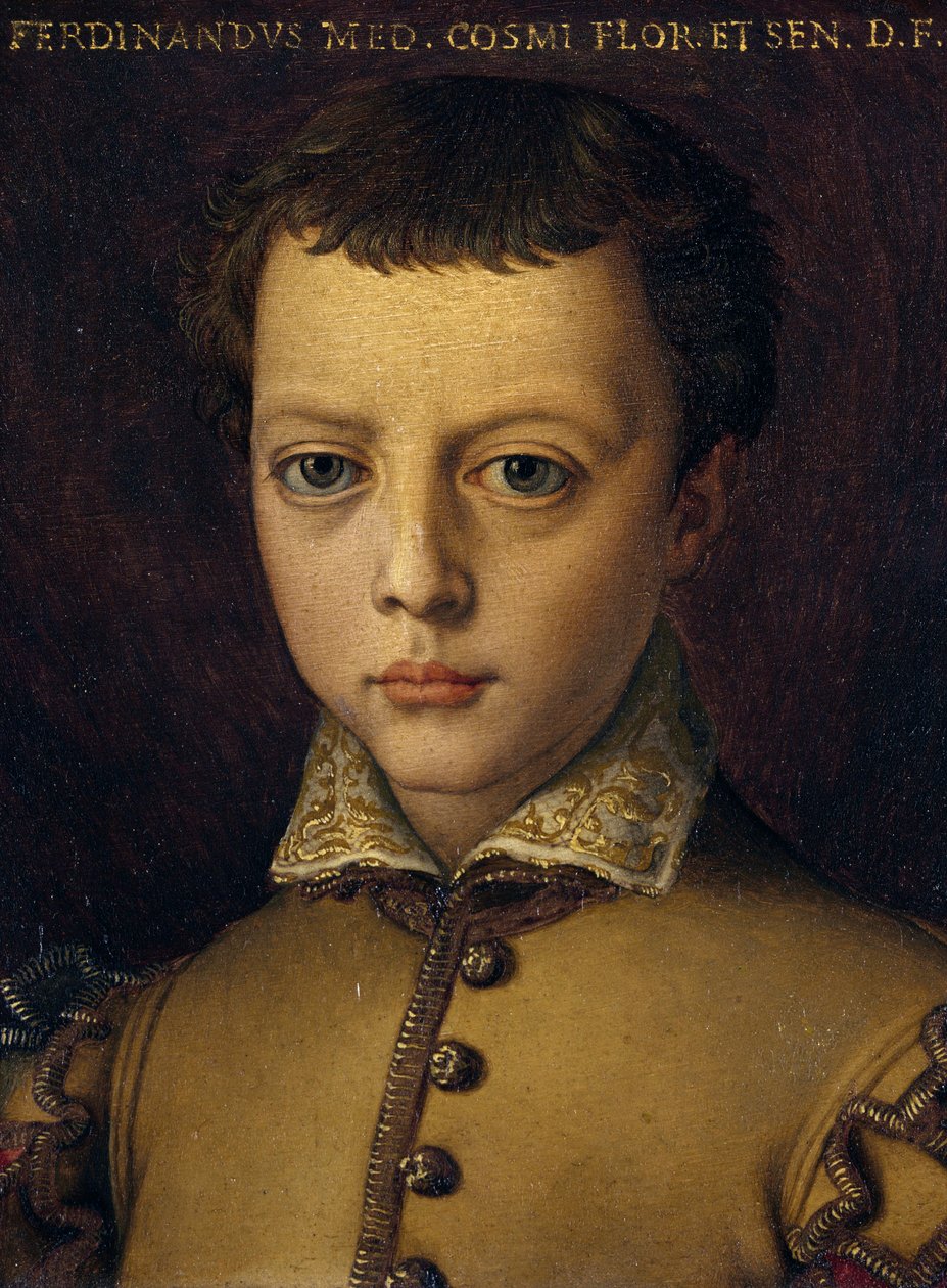费迪南多一世-德-美第奇（1549-1609） 科西莫一世之子 作者 Agnolo Bronzino