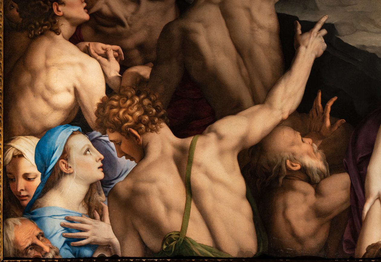 美第奇教堂：基督下地狱，细节 作者 Agnolo Bronzino