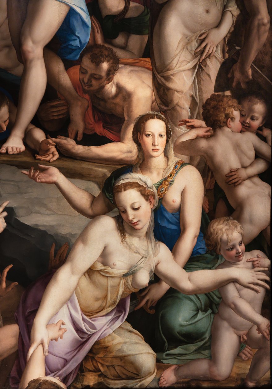 美第奇教堂：基督下地狱，细节 作者 Agnolo Bronzino