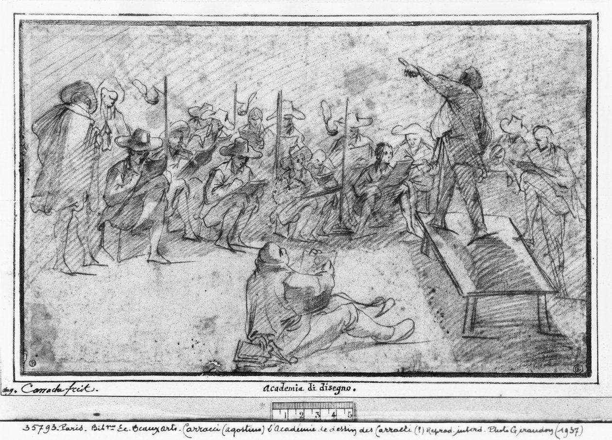 绘画学院 作者 阿戈斯蒂诺·卡拉奇（Agostino Carracci）