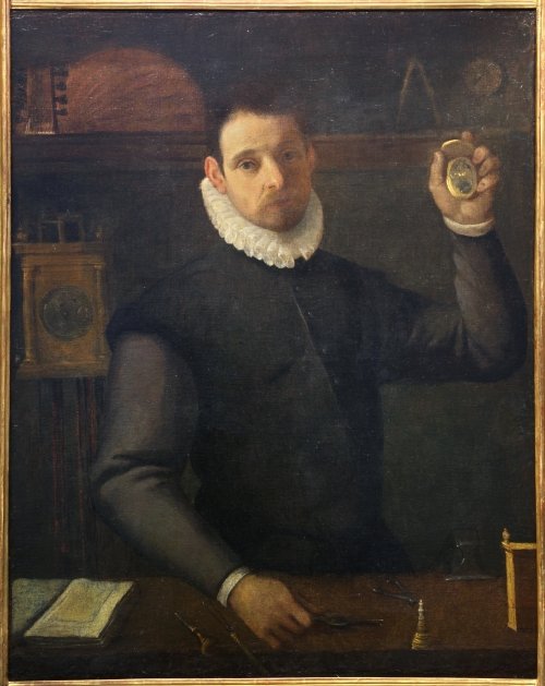 作为制表师的自画像 作者 阿戈斯蒂诺·卡拉奇（Agostino Carracci）