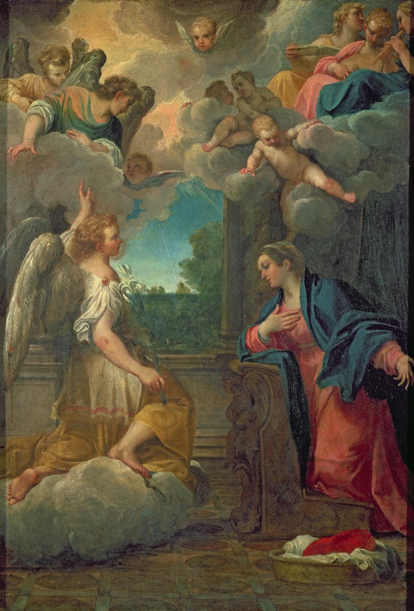 报喜 作者 阿戈斯蒂诺·卡拉奇（Agostino Carracci）