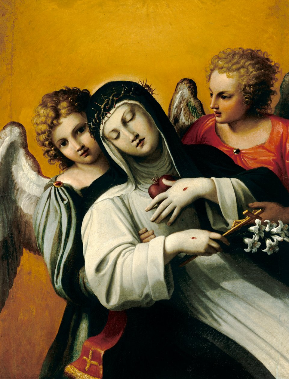 锡耶纳圣凯瑟琳的狂喜 作者 阿戈斯蒂诺·卡拉奇（Agostino Carracci）
