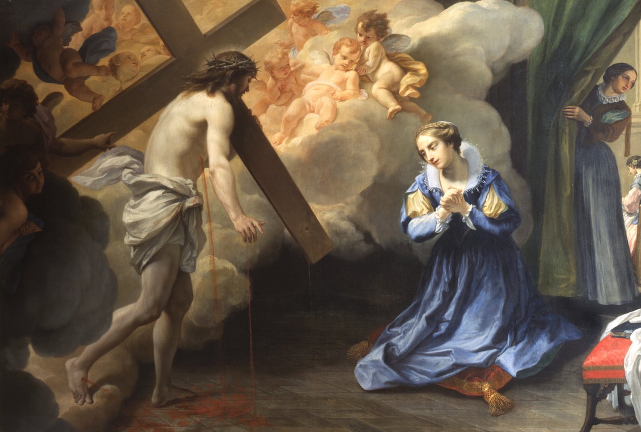 St Caterina de Paoli的狂喜 作者 阿戈斯蒂诺·马西奇（Agostino Masucci）