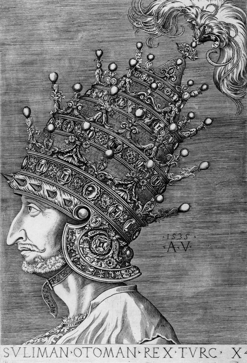Suleiman the Magnificent（1494-1566），1535 作者 Agostino Musi