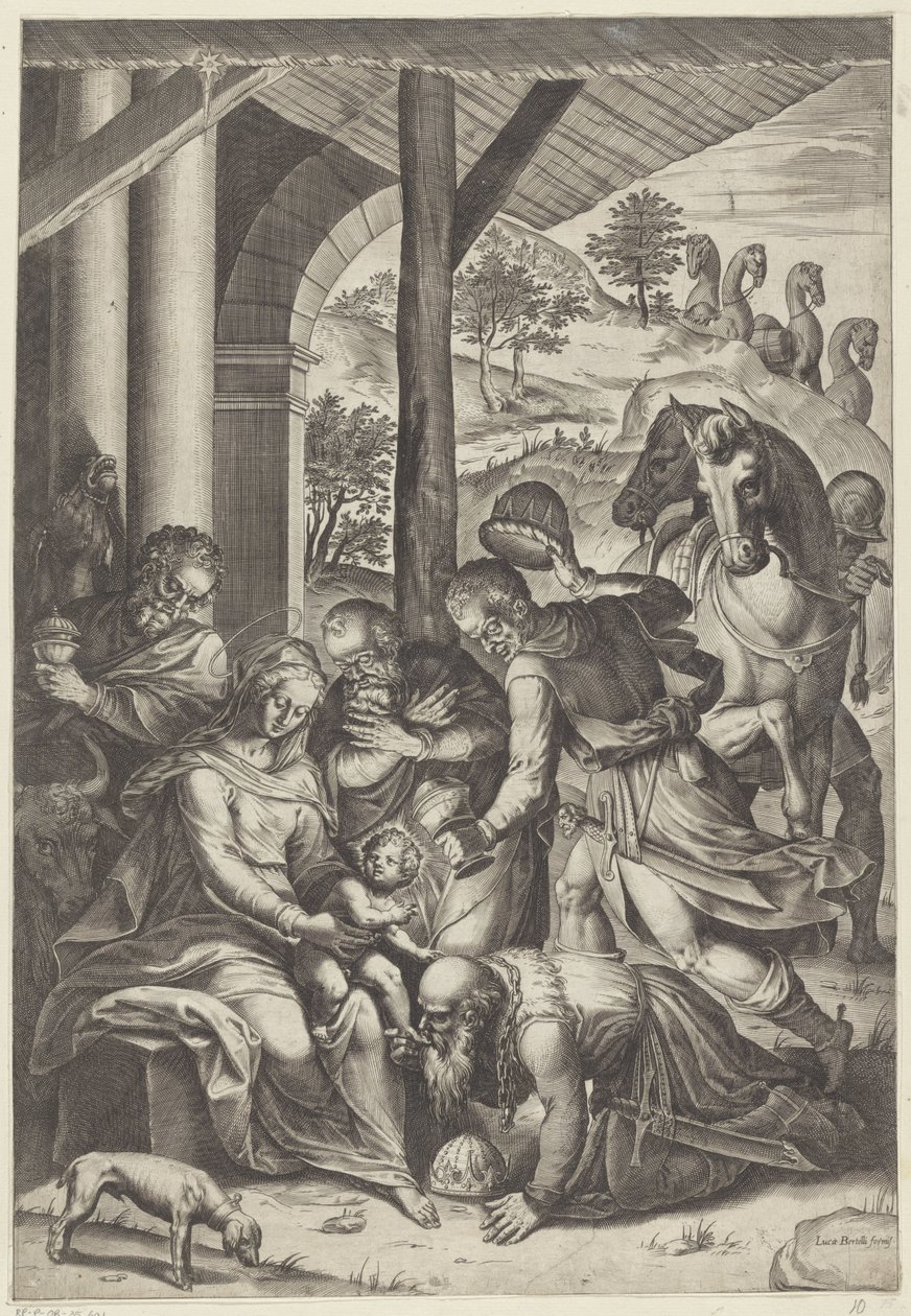 国王的崇拜 作者 阿戈斯蒂诺·卡拉奇（Agostino Carracci）