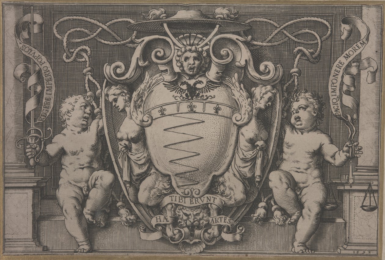 菲利波·世嘉枢机主教的徽章 作者 阿戈斯蒂诺·卡拉奇（Agostino Carracci）