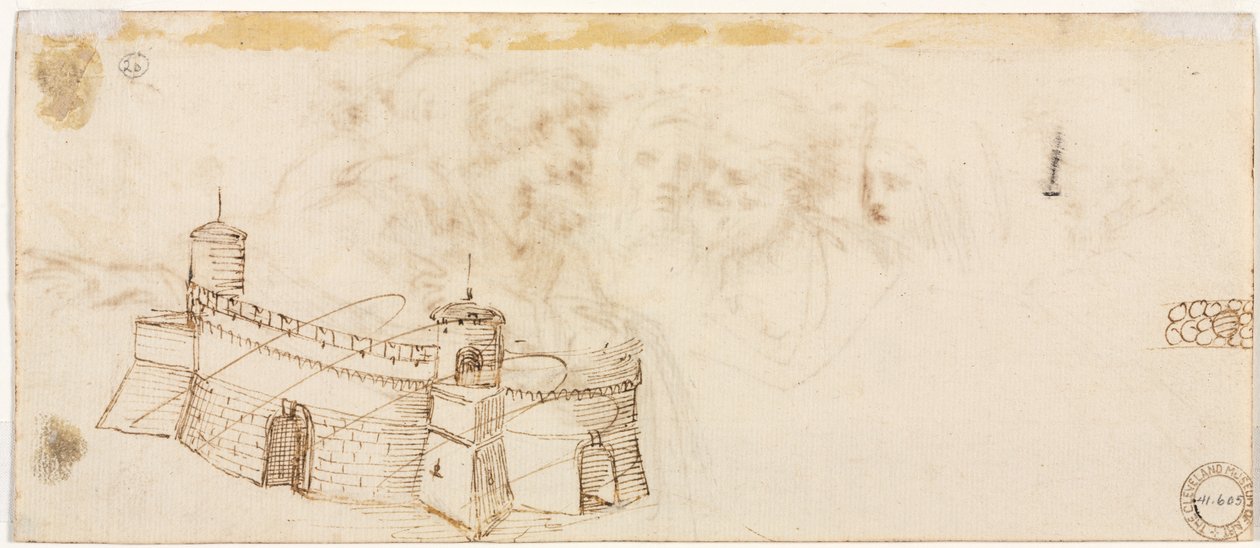 雉堞（背面） 作者 阿戈斯蒂诺·卡拉奇（Agostino Carracci）
