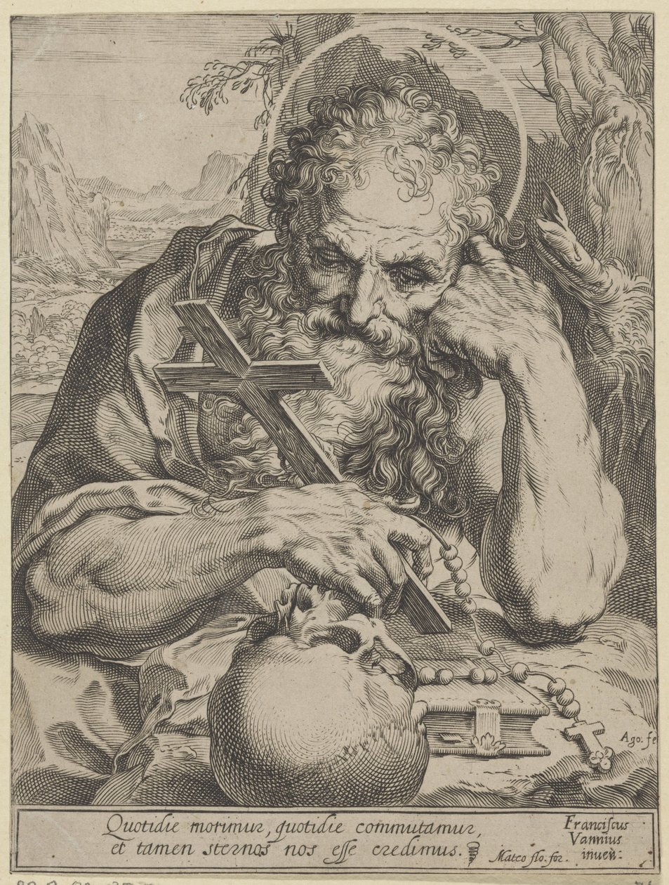 圣杰罗姆 作者 阿戈斯蒂诺·卡拉奇（Agostino Carracci）