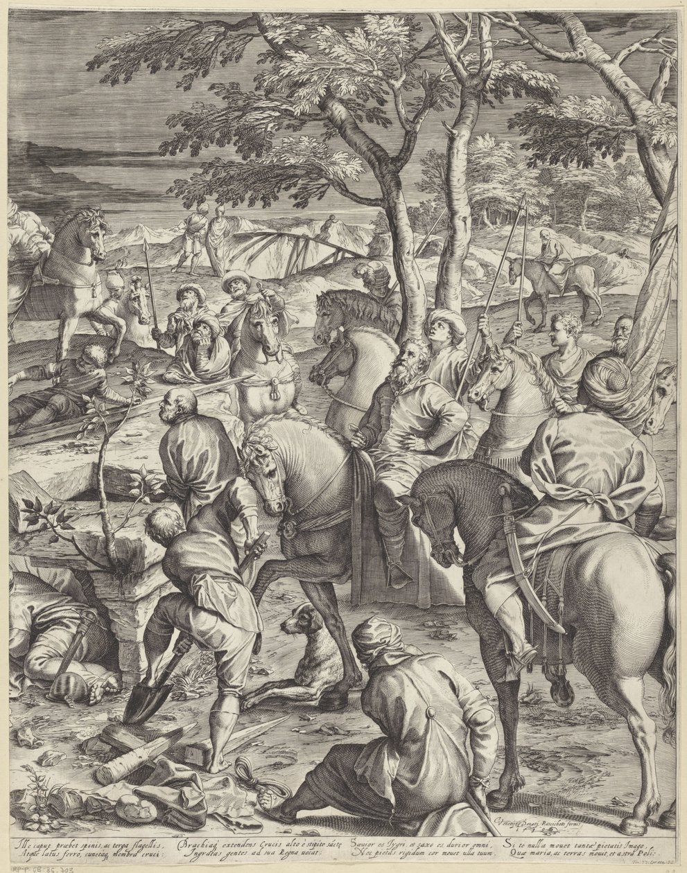 基督受难（右侧部分） 作者 阿戈斯蒂诺·卡拉奇（Agostino Carracci）