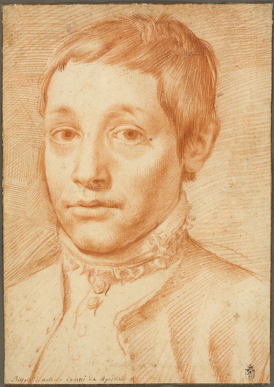 艺术家之子的肖像》，安东尼奥-卡拉奇 作者 阿戈斯蒂诺·卡拉奇（Agostino Carracci）