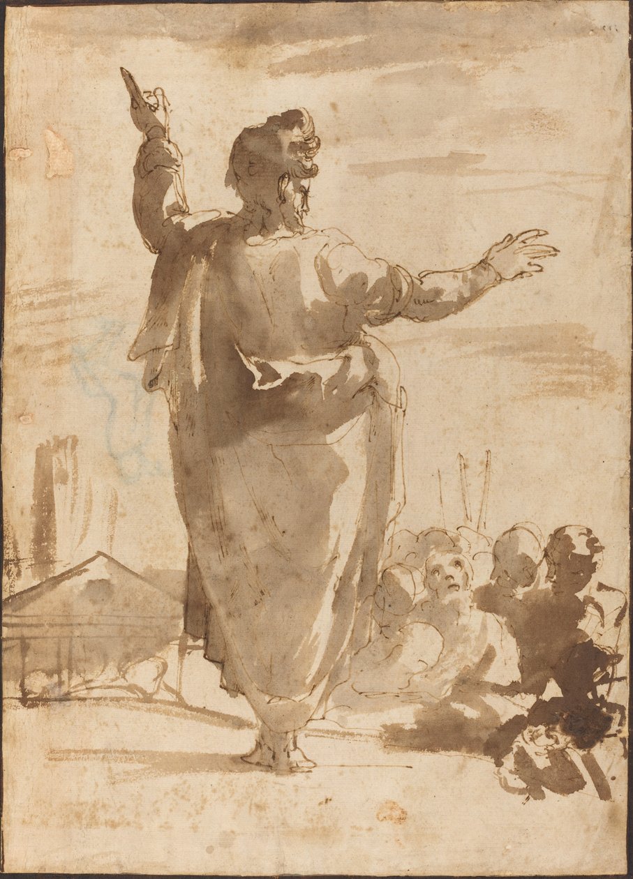 圣保罗传教 作者 阿戈斯蒂诺·卡拉奇（Agostino Carracci）