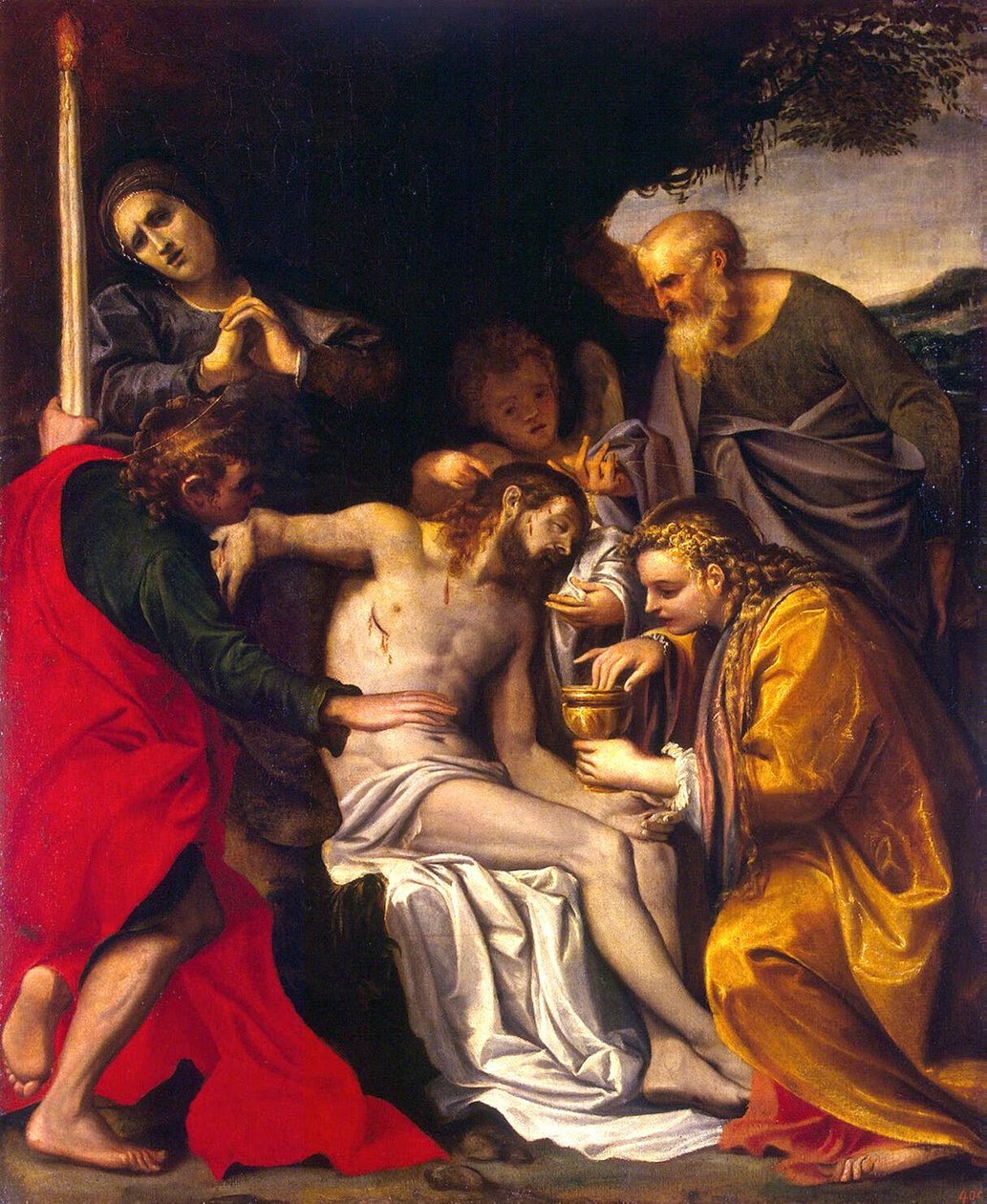 基督的悲叹 作者 阿戈斯蒂诺·卡拉奇（Agostino Carracci）