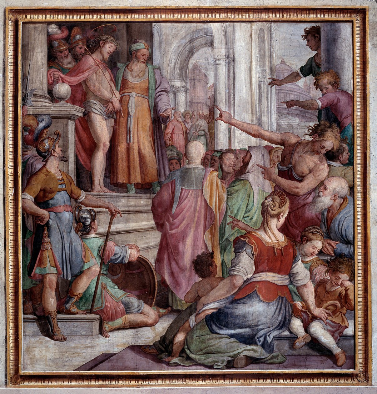 Passion of Jesus, ecce homo (Fresco 作者 阿戈斯蒂诺·钱皮利（Agostino Ciampelli）