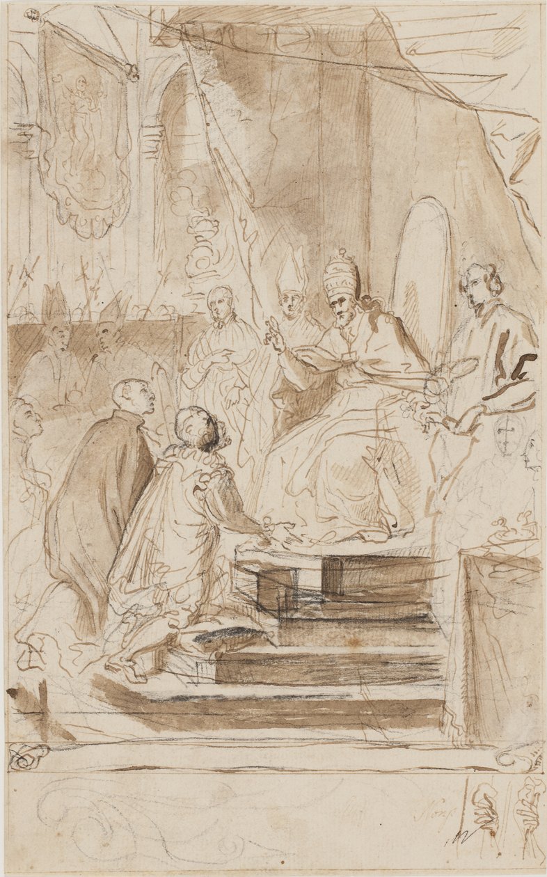 罗耀拉的圣依纳爵被封为圣徒 作者 阿戈斯蒂诺·马西奇（Agostino Masucci）