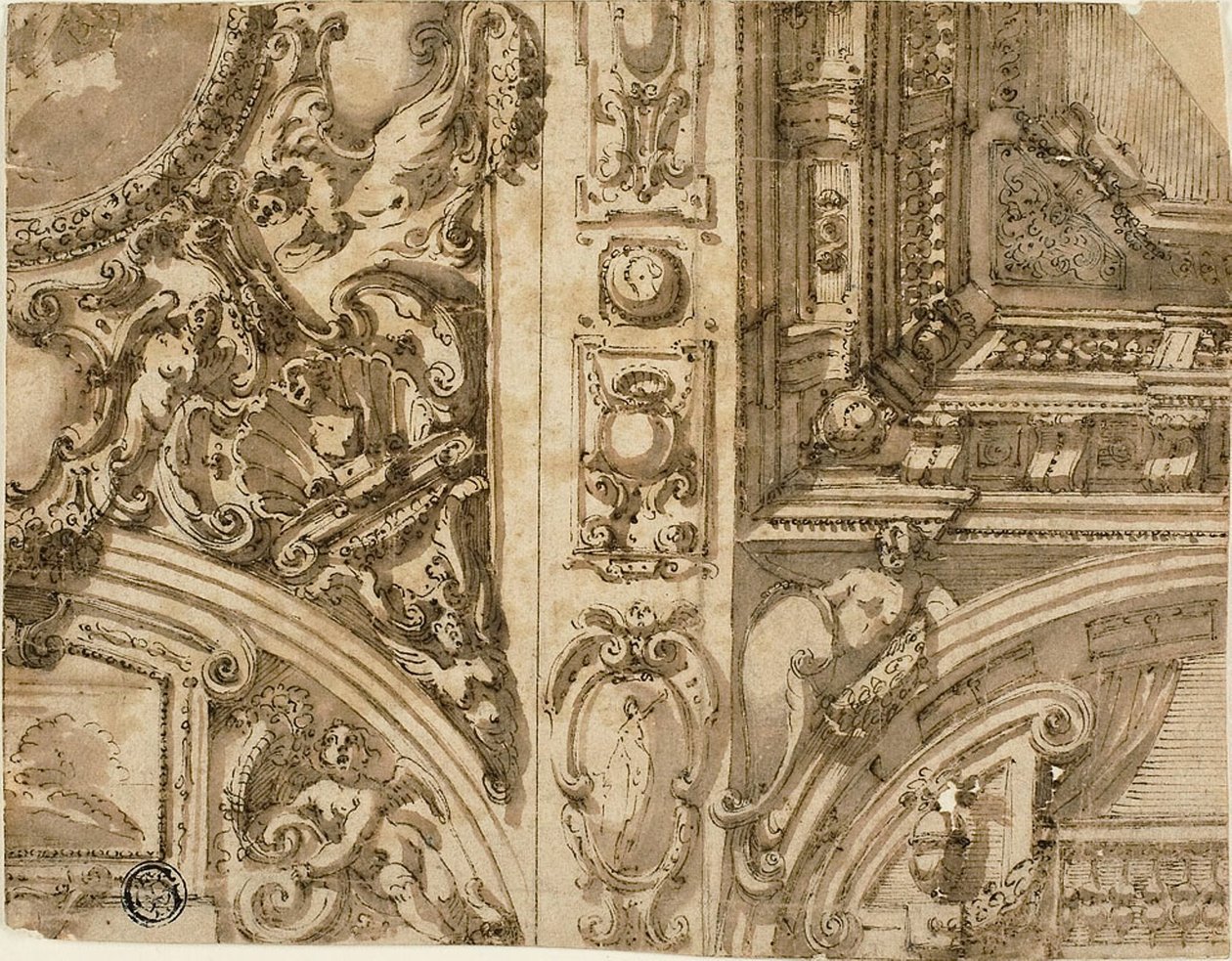幻彩天花板装饰 作者 阿戈斯蒂诺·米特利（Agostino Mitelli）