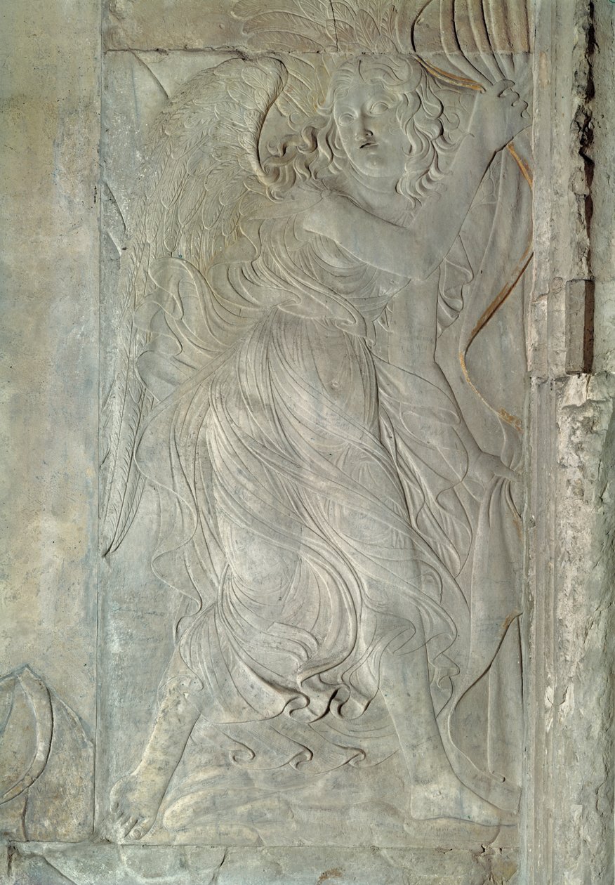 一个天使，约1450-55（大理石 作者 阿戈斯蒂诺·迪杜乔