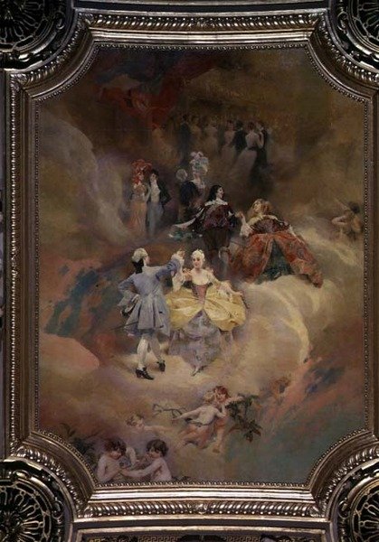 舞厅天花板上的历代舞蹈(壁画) 作者 艾梅·尼古拉斯·莫罗特