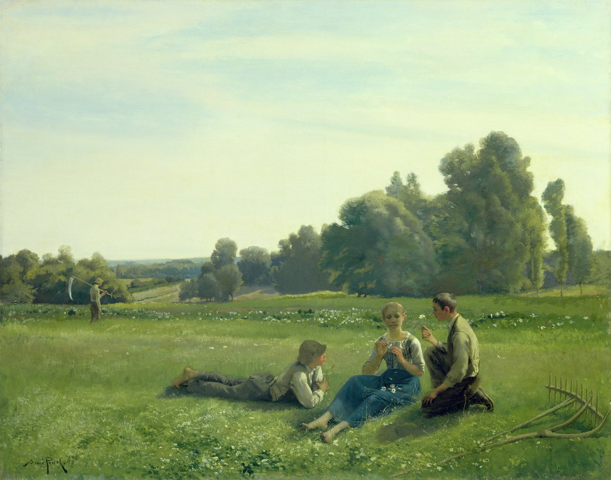 Haymakers at Rest，1890 作者 艾米·佩雷（Aime Perret）