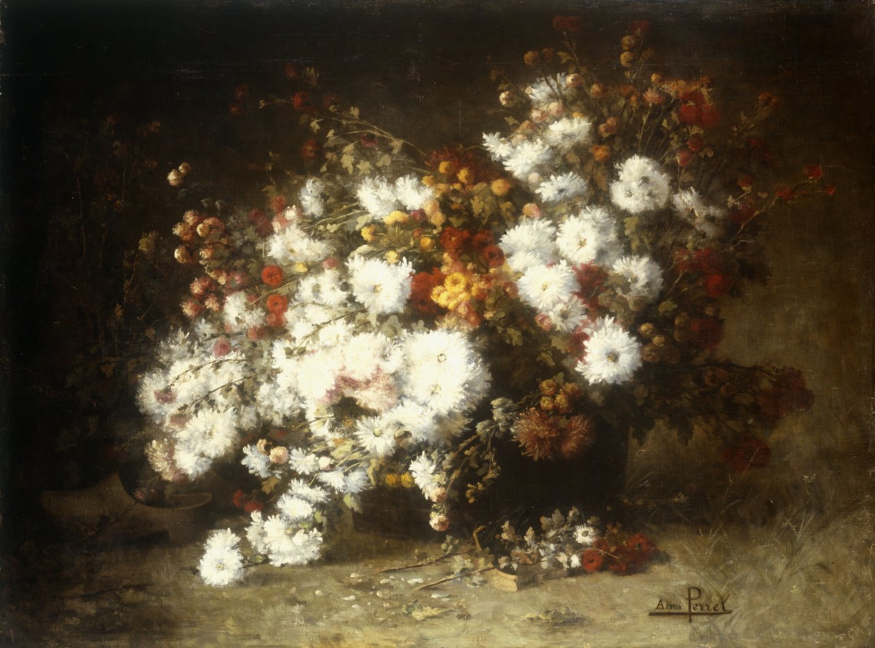 花的静物写生 作者 艾米·佩雷（Aime Perret）