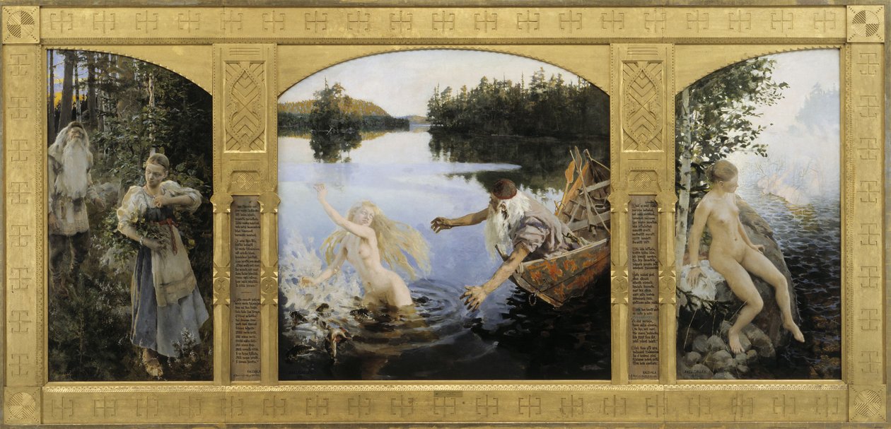 艾诺神话，Triptych芬兰语：Aino-tale，triptychSvenska：Ainomyten，triptych 作者 阿克塞利·加伦·卡莱拉