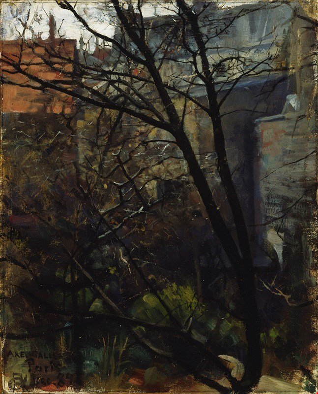 Pariisilainen takapihanEnglish：Parisian backyardnSvenska：Bakgard i Parisn 作者 阿克塞利·加伦·卡莱拉