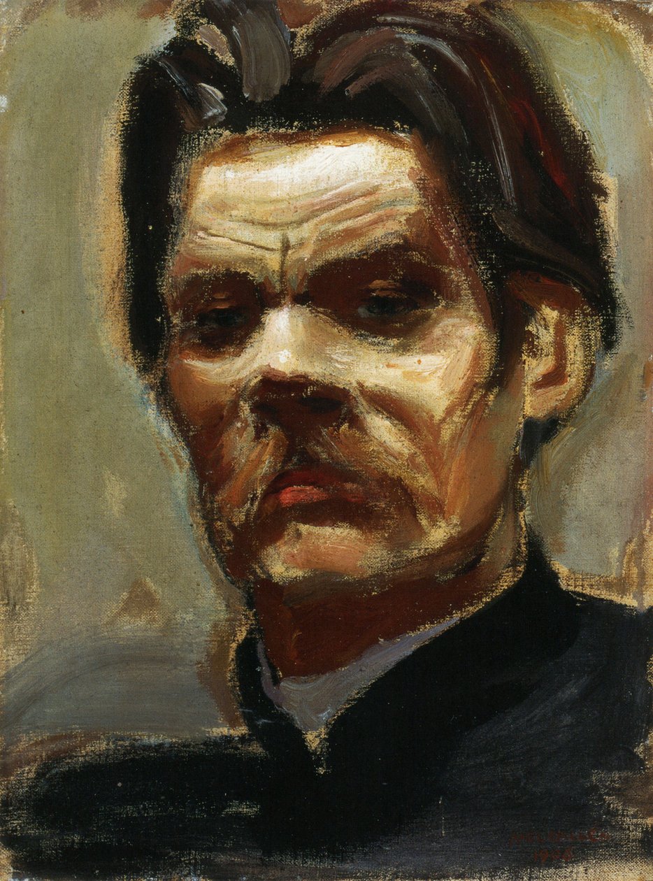 作家马克西姆-高尔基（1868-1939）（Maxime Gorky）的肖像 - Gallen-Kallela, Akseli (1865-1931) - 1906 - 布面油画 - Konstmuseet Ateneum, Helsinki 作者 阿克塞利·瓦尔德马尔·加伦·卡莱拉