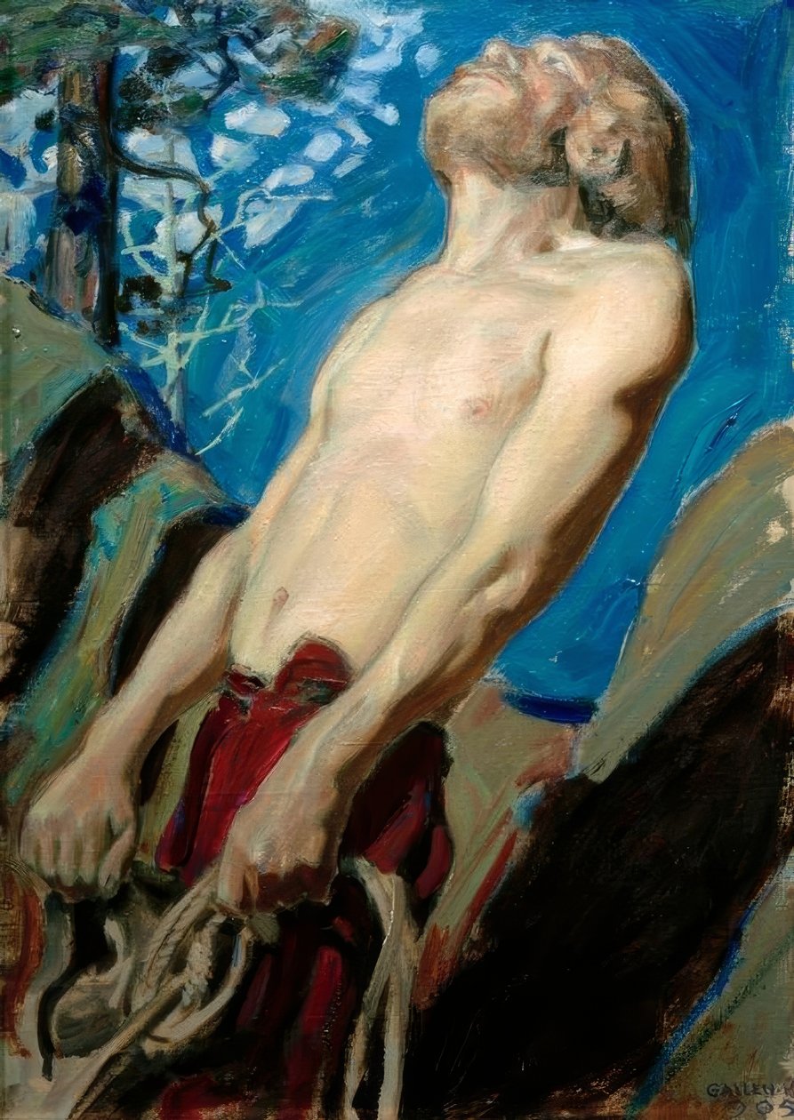 A.Gallen-Kallela，《盗窃三宝》 作者 阿克塞利·瓦尔德马尔·加伦·卡莱拉