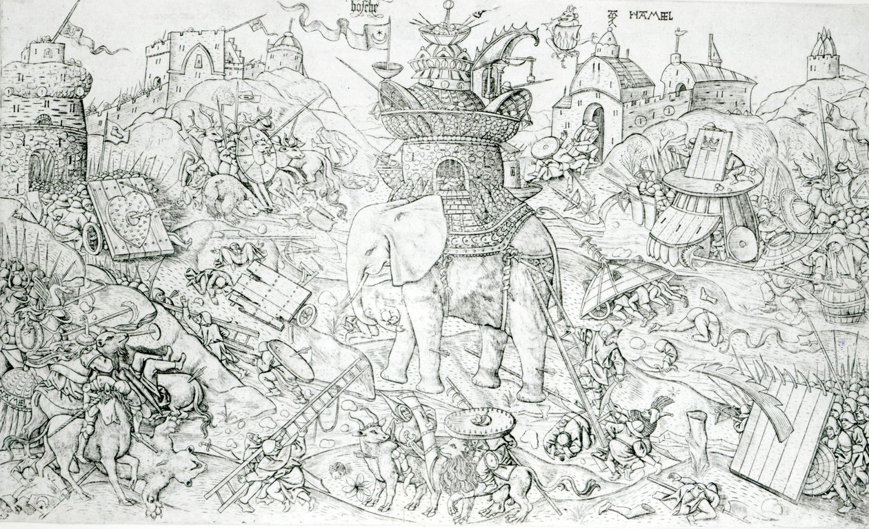 战争中的大象 作者 哈勒尔（Alart du Hameel）