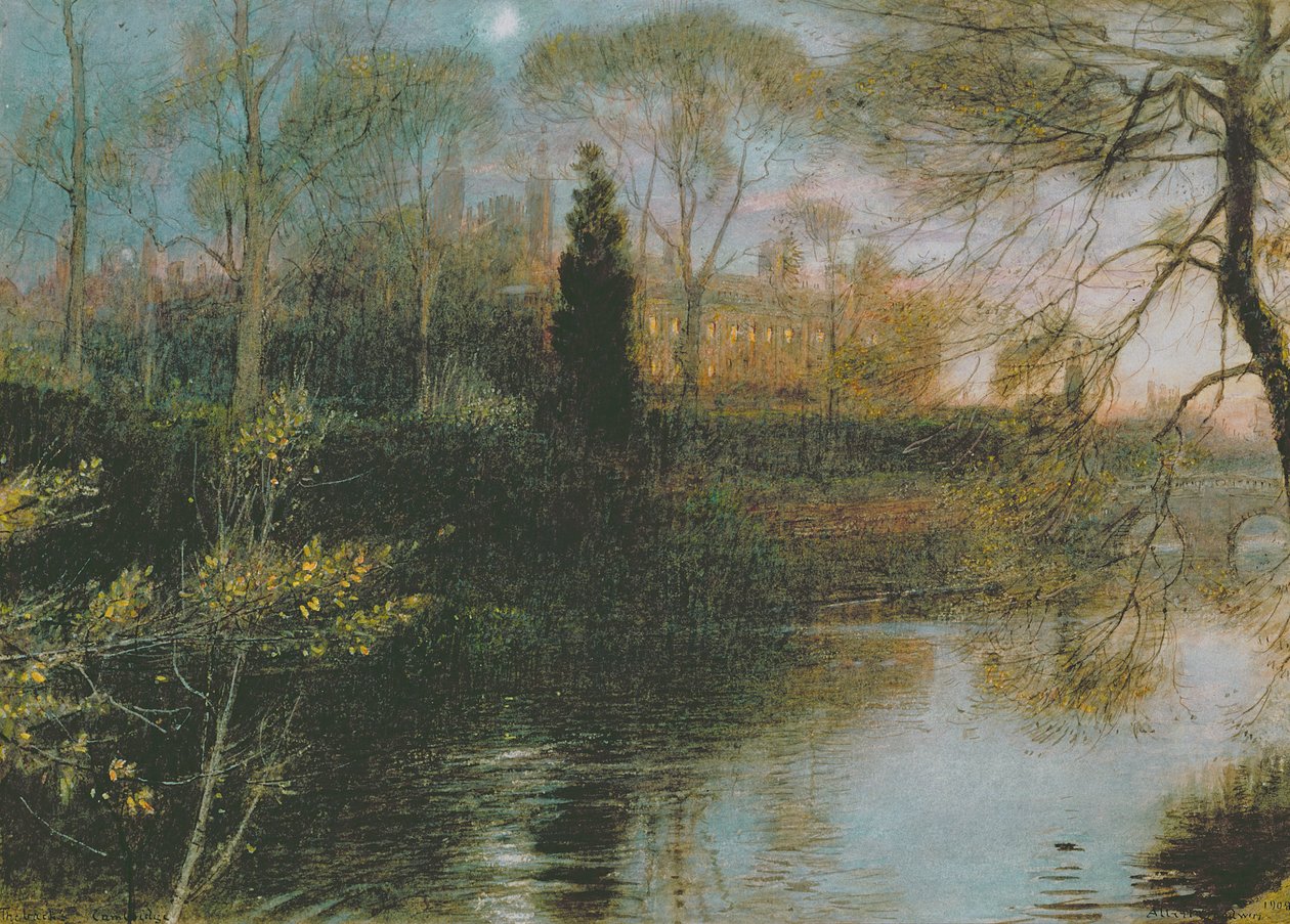 The Backs，Cambridge，1908 作者 阿尔伯特·古德温