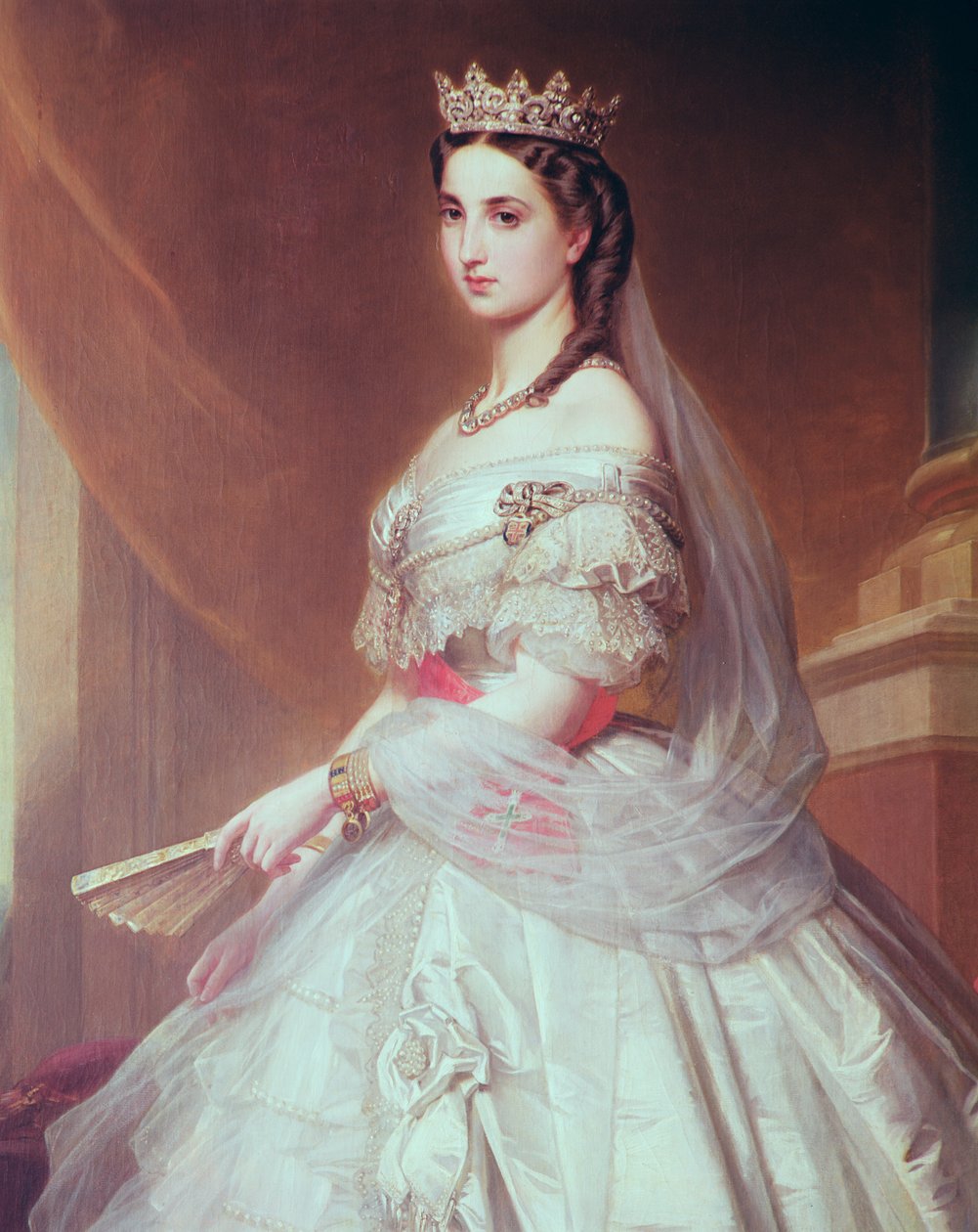 Saxe-Cobourg-Gotha（1840-1927）夏洛特的肖像比利时公主和墨西哥皇后 作者 阿尔伯特·格雷夫勒