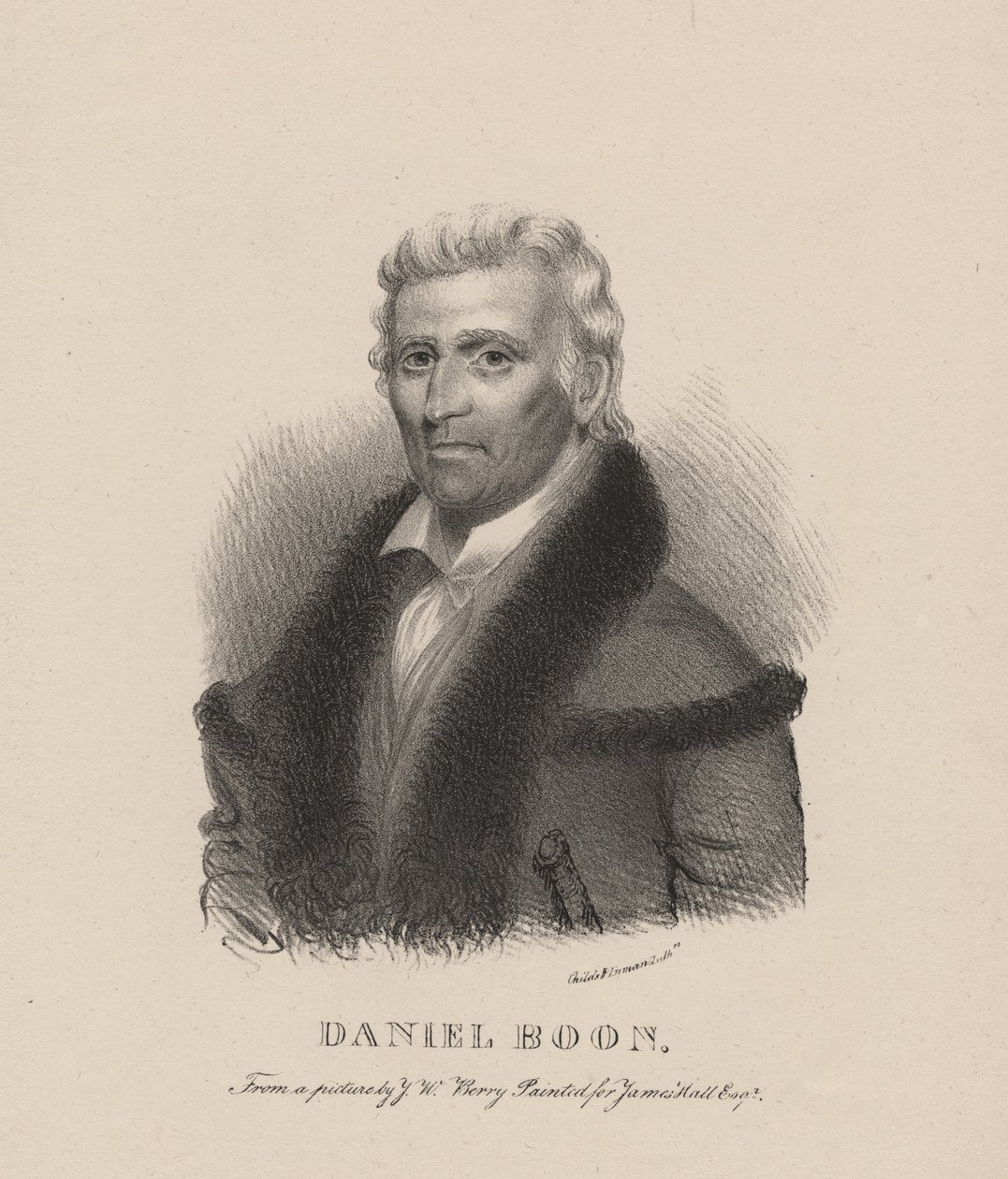 Daniel Boone，CG Childs的版画，1830年 作者 阿尔伯特·纽萨姆