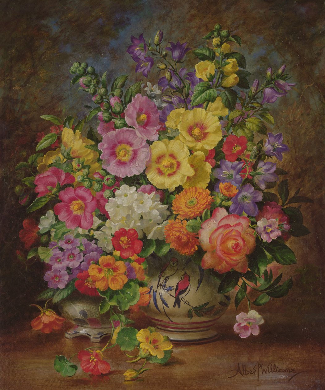 九月的花园鲜花 作者 阿尔伯特·威廉姆斯