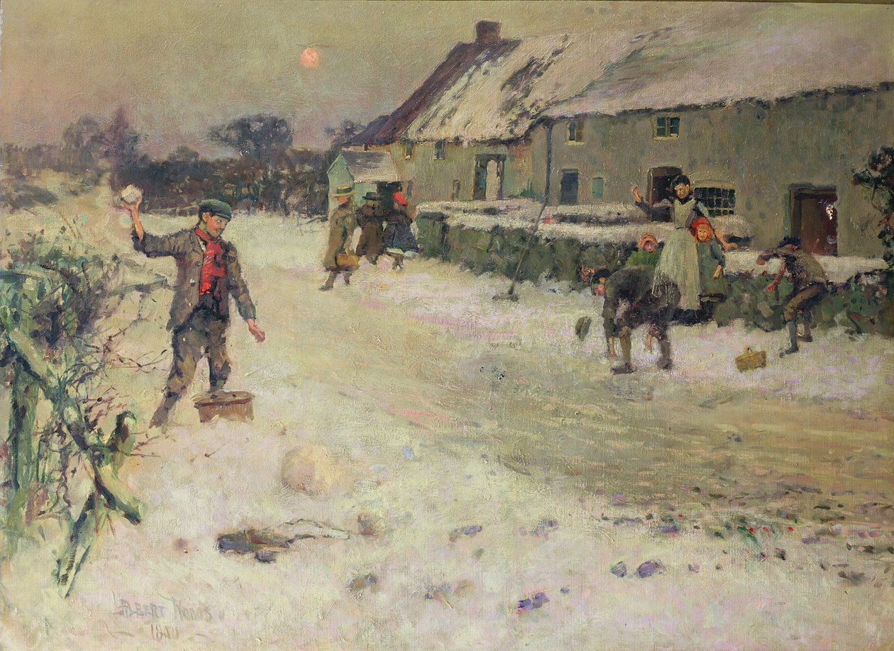 滚雪球，1899年 作者 阿尔伯特·伍兹