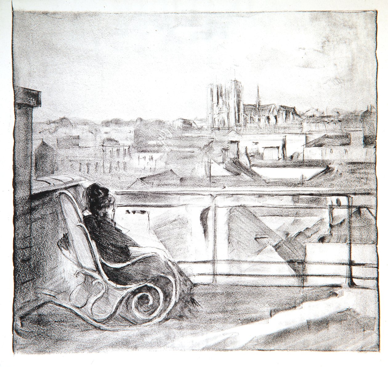 Julie在Sainte-Gudule，1911年 作者 阿尔伯特·德·贝勒罗什