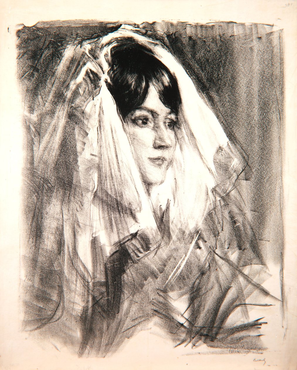 曼蒂拉，安格拉达夫人，1905年 作者 阿尔伯特·德·贝勒罗什