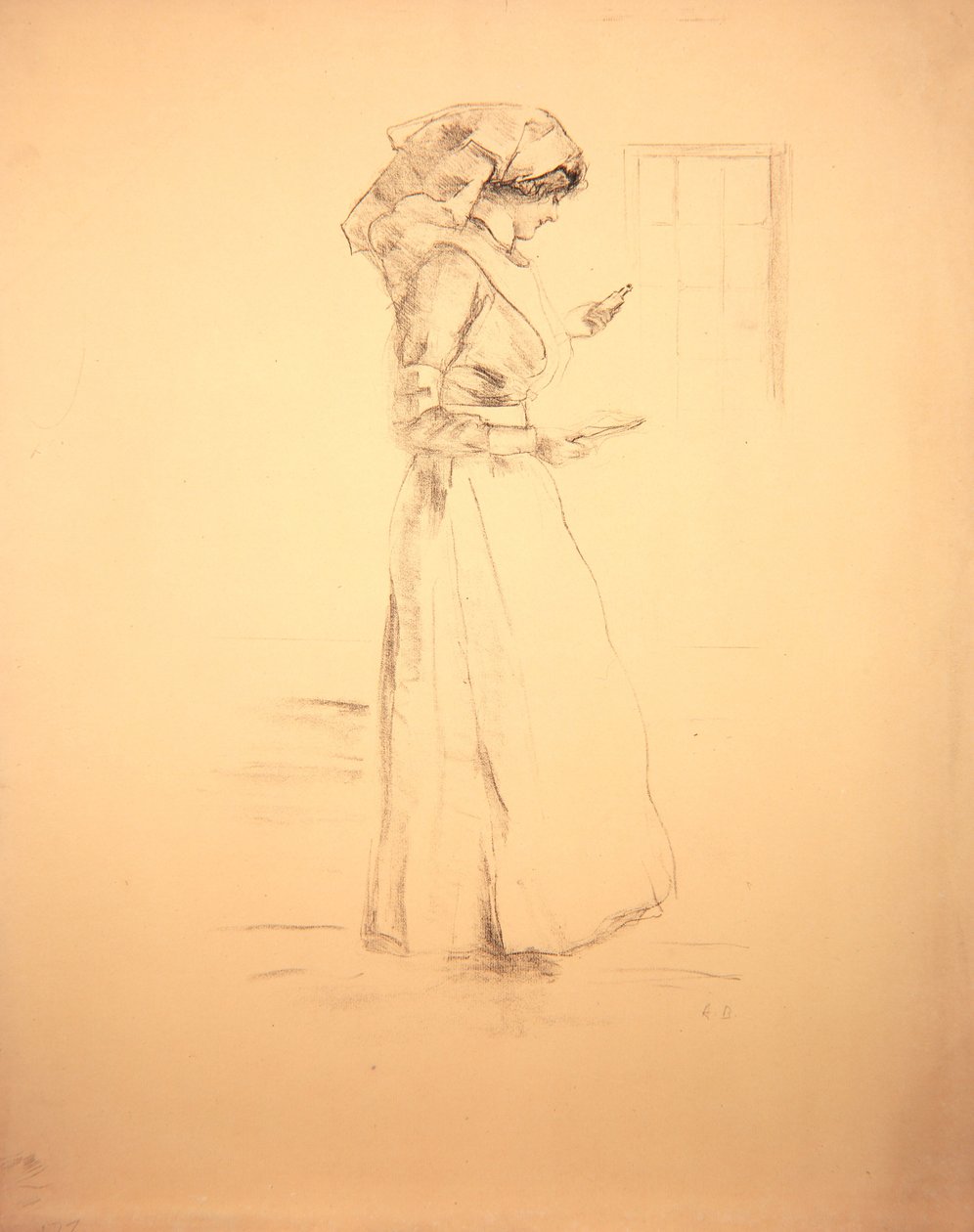 护士，1916年 作者 阿尔伯特·德·贝勒罗什
