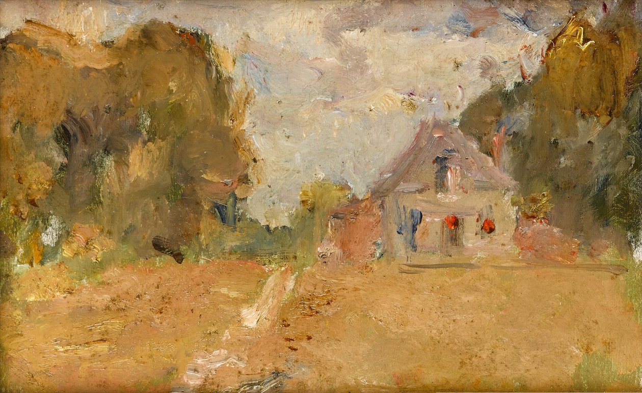 邮局，Saint-Hubert，Rozay-en-Brie，Seine-et-Marne，法兰西岛，1890年代 作者 阿尔伯特·德·贝勒罗什