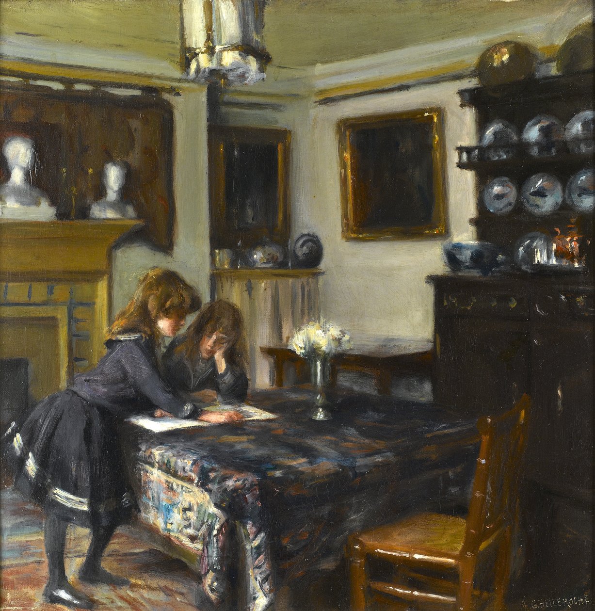 约翰辛格萨金特的餐厅，c.1884 作者 阿尔伯特·德·贝勒罗什