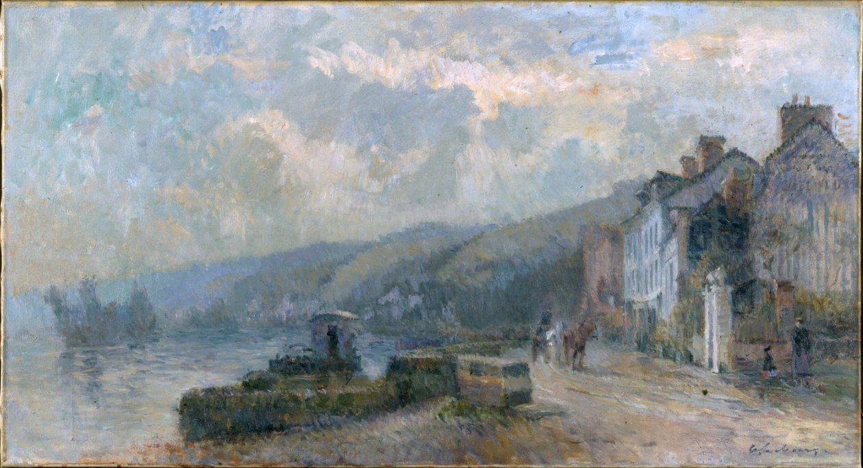 雨天，约 1901 年（布面油画（盔甲） 作者 阿尔伯特·查尔斯·勒伯格