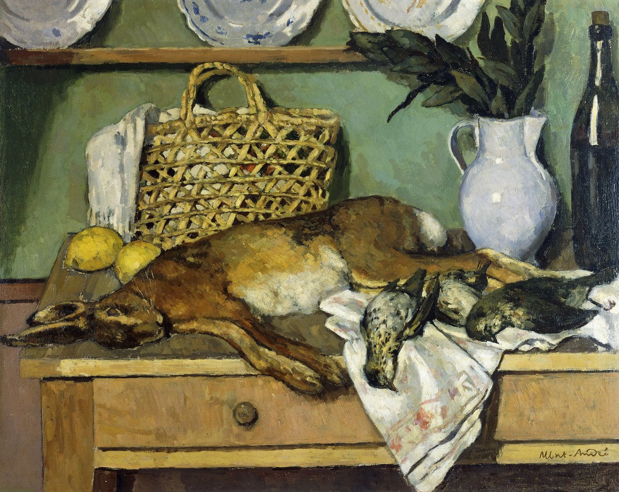 兔子的静物画; Nature Morte au Lapin 作者 阿尔伯特·安德烈