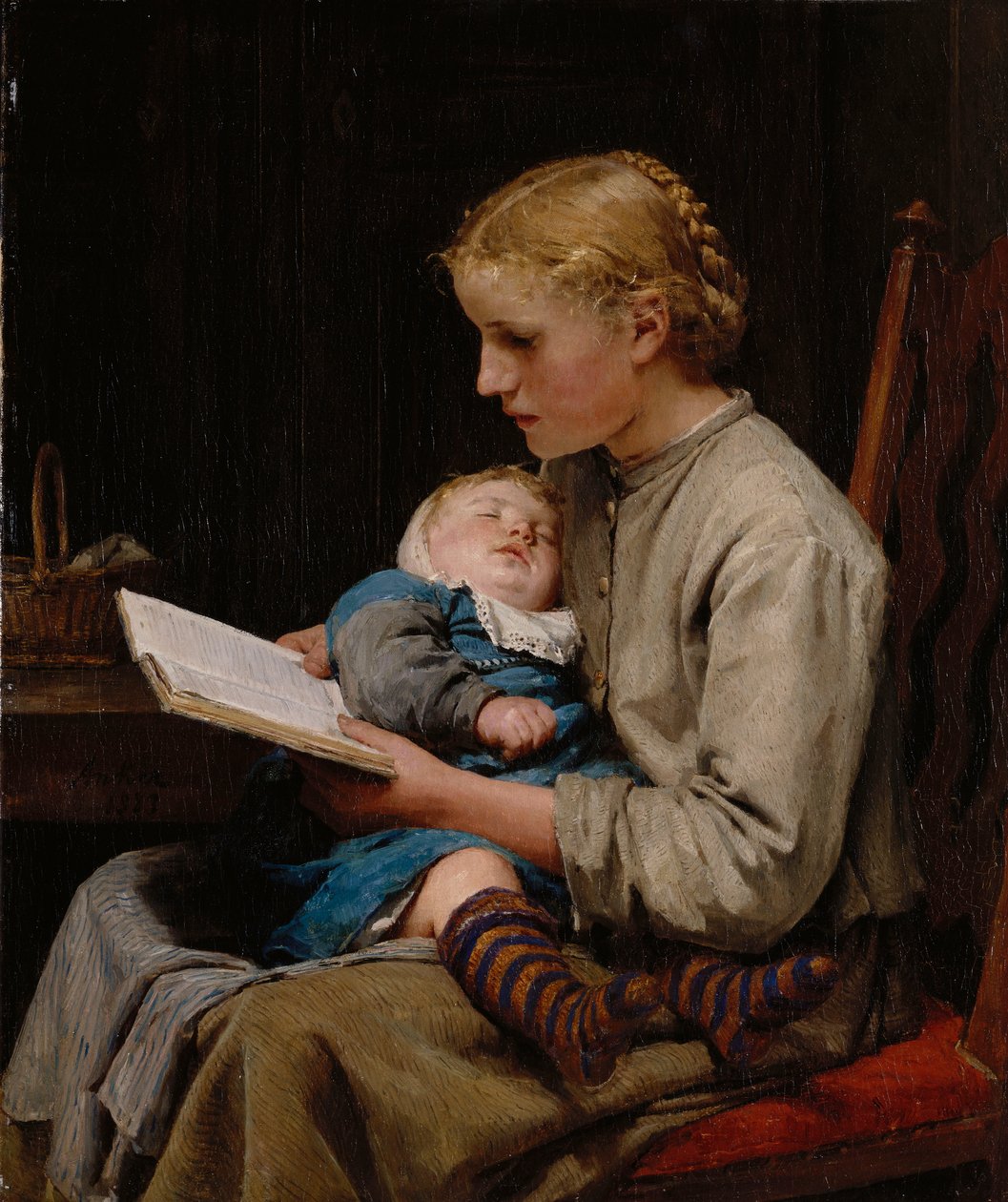罗斯和伯莎·古格（Rose and Bertha Gugger），1883年 作者 阿尔伯特·安克