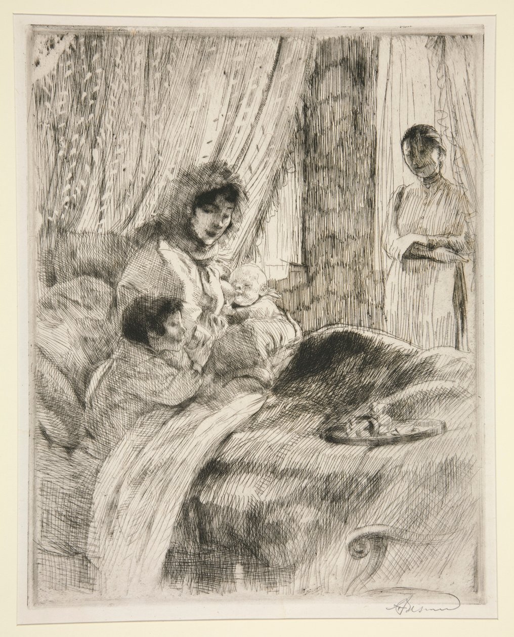 Le Djeuner (ou Maternit heureuse) [午餐，或快乐孕产] [午餐，或快乐孕产]。 作者 阿尔伯特·贝斯纳德
