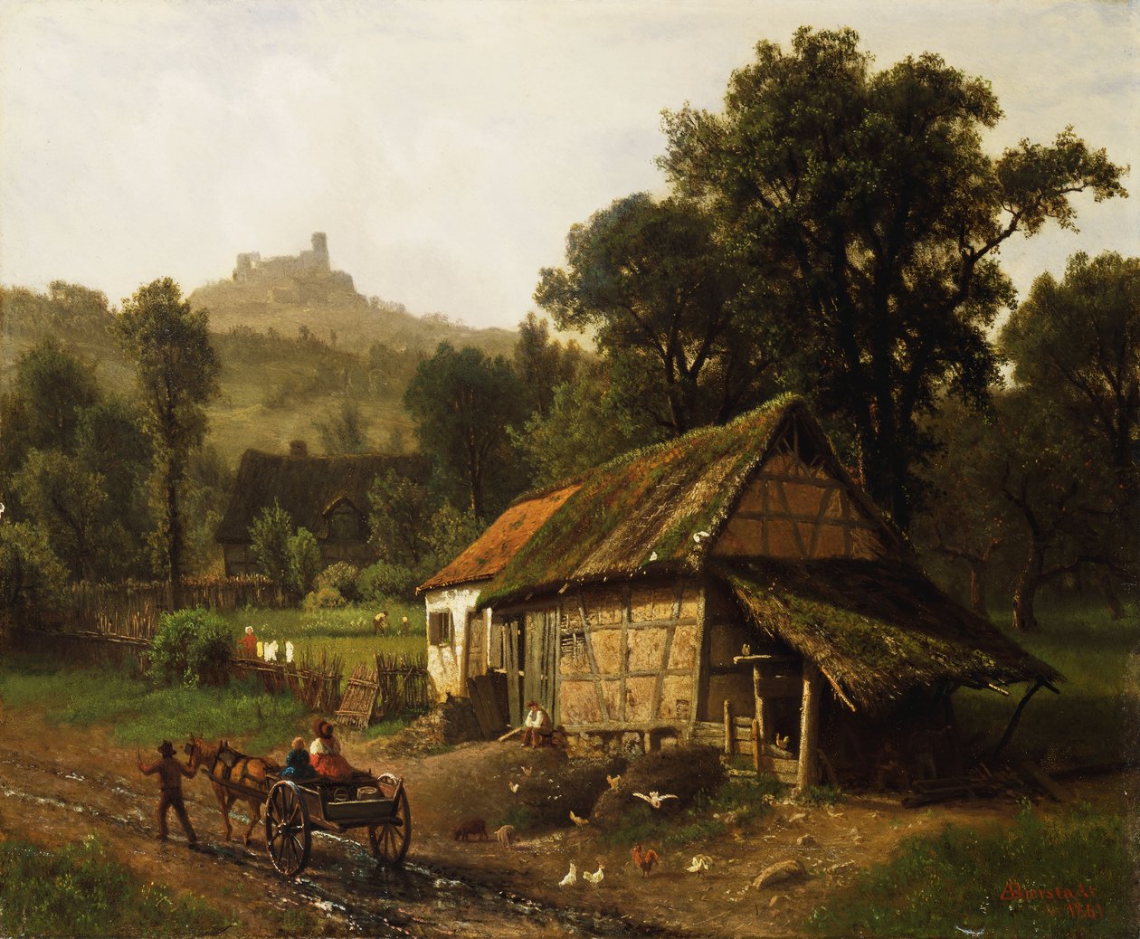 在山麓地区，1861年 作者 阿尔伯特·比尔施塔特