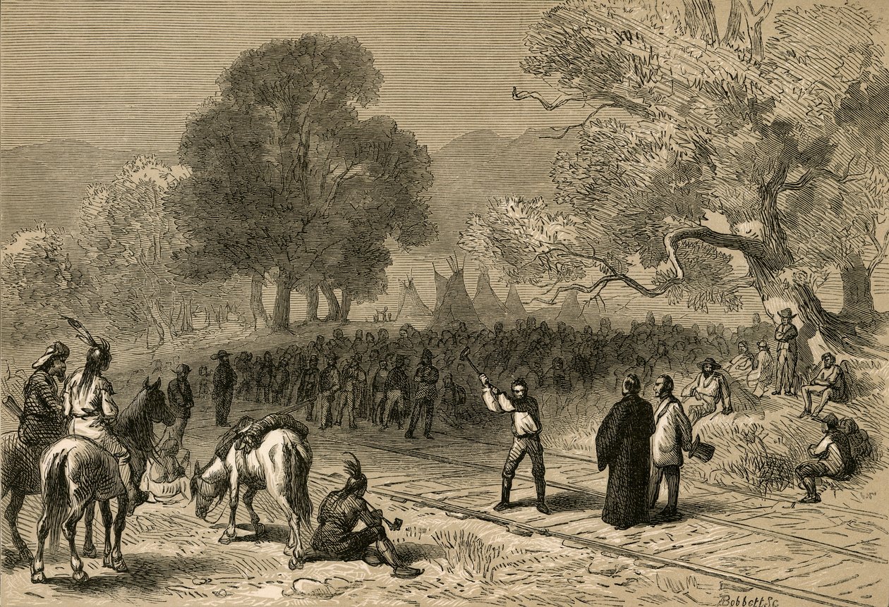 1878年太平洋铁路竣工。 作者 阿尔伯特·鲍贝特