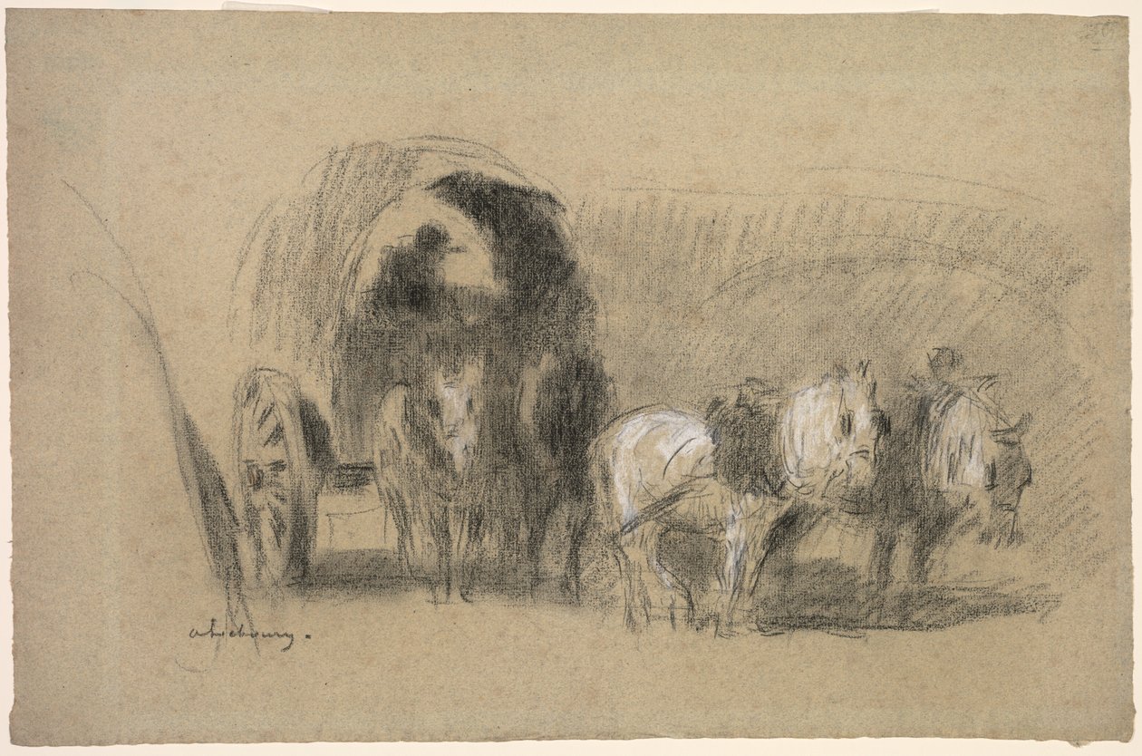 米勒马车米勒马车c。 1895年。 作者 阿尔伯特·查尔斯·勒伯格