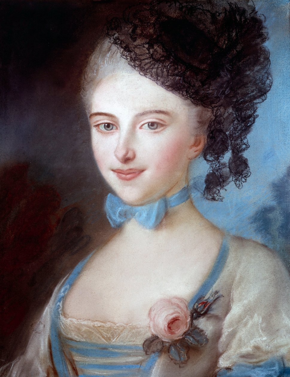 巴尔扎克（1778-1854）的母亲劳尔-萨兰比尔（Laure Sallambier）的画像，她是霍诺尔-巴尔扎克的母亲。阿尔伯特-欧内斯特-开利-贝勒兹（1824-1887）的粉彩画 作者 阿尔伯特·欧内斯特·开利·贝勒斯