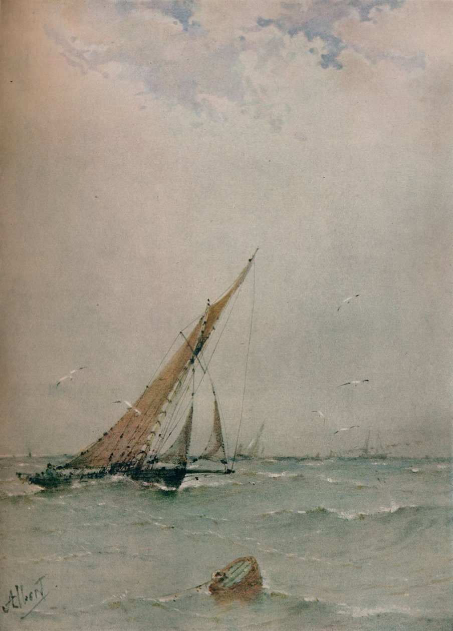 哈里奇，北海拖网渔船，c1900 作者 阿尔伯特·欧内斯特·马克斯