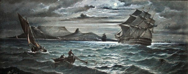 月光，卡佩敦（纸上水彩加体彩）。 作者 阿尔伯特·欧内斯特·马克斯
